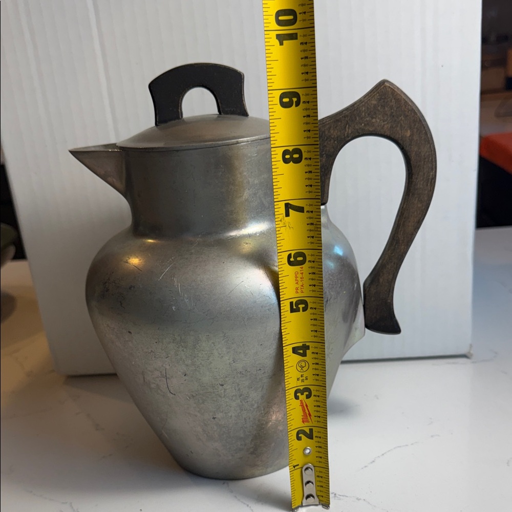 Vintage Stylish Silver and Black Pitcher - Picture 12 of 14